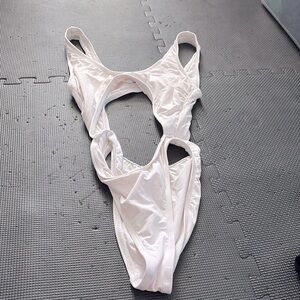 Dippin daisies white one piece with cutouts!